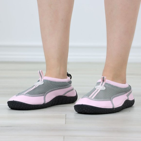 Pink Slip On Water Shoes Under Water Swimming For Beach, Pool Or River - Picture 12 of 13
